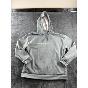 Nike Just Do It Gray Pullover Hoodie Sweatshirt Logo Women’s M